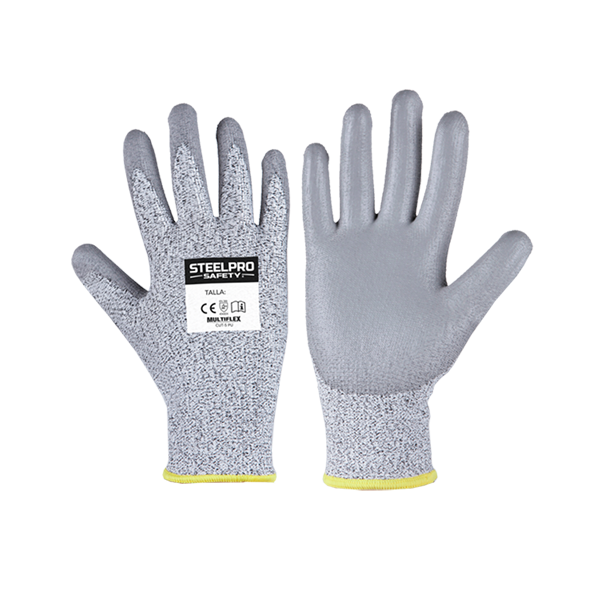 GUANTE MULTIFLEX CUT-5 PU T:M STEELPRO 301000780105